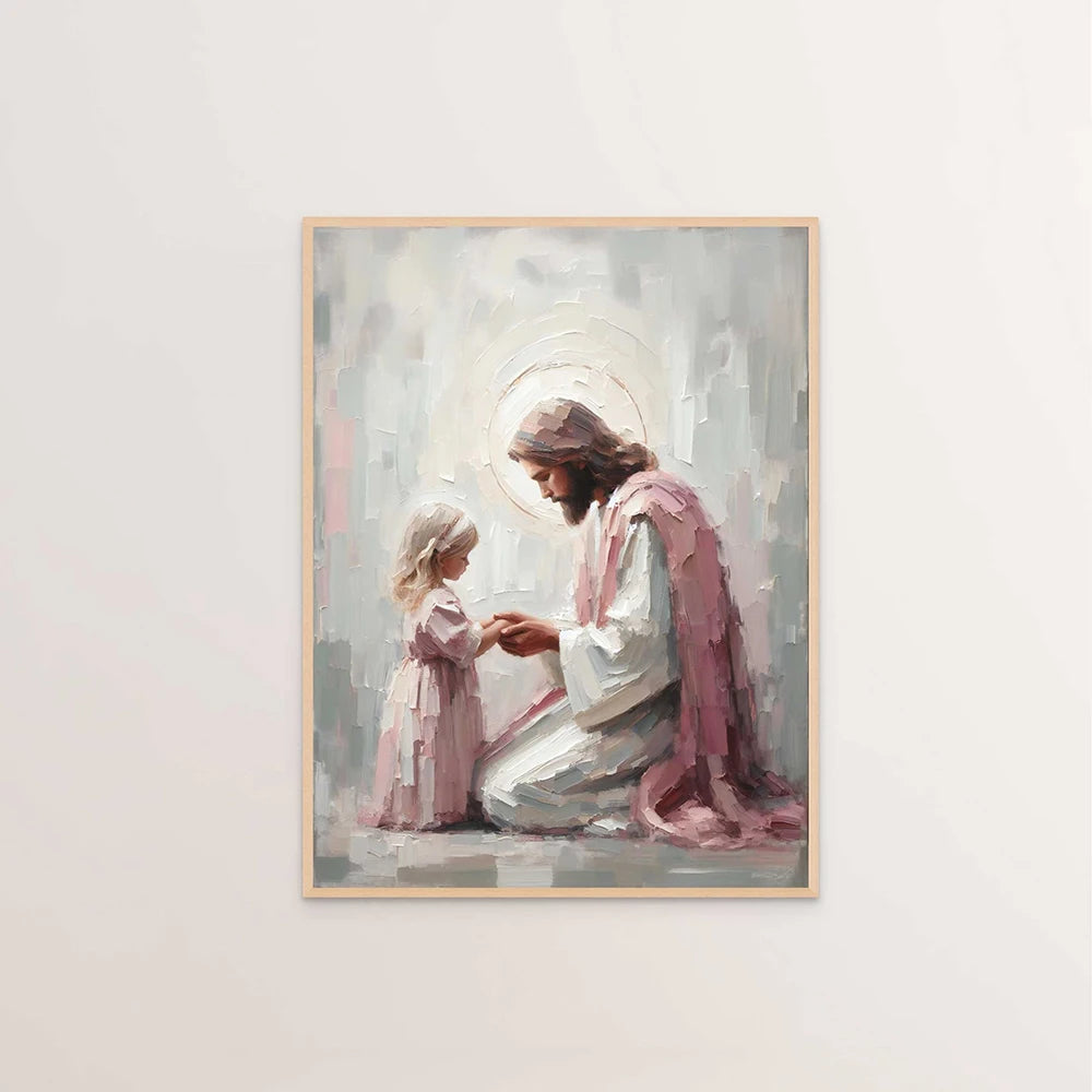 Jesus Blessings Wall Art Set – Faith-Inspired Canvas & Posters for Christian Homes