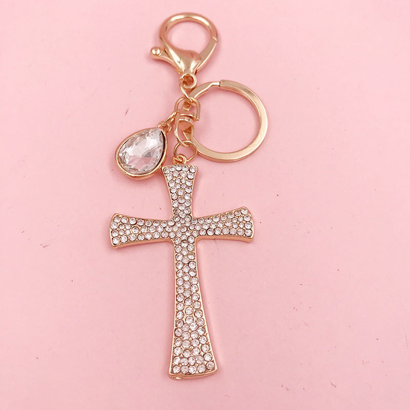 Divine Glow Cross Keychain