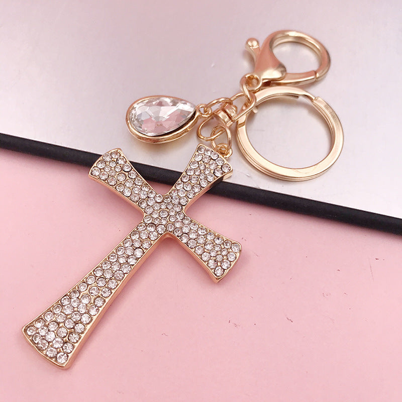 Divine Glow Cross Keychain
