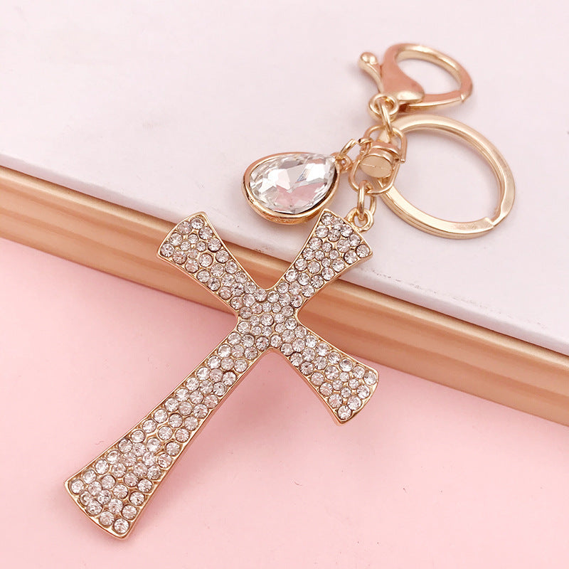 Divine Glow Cross Keychain