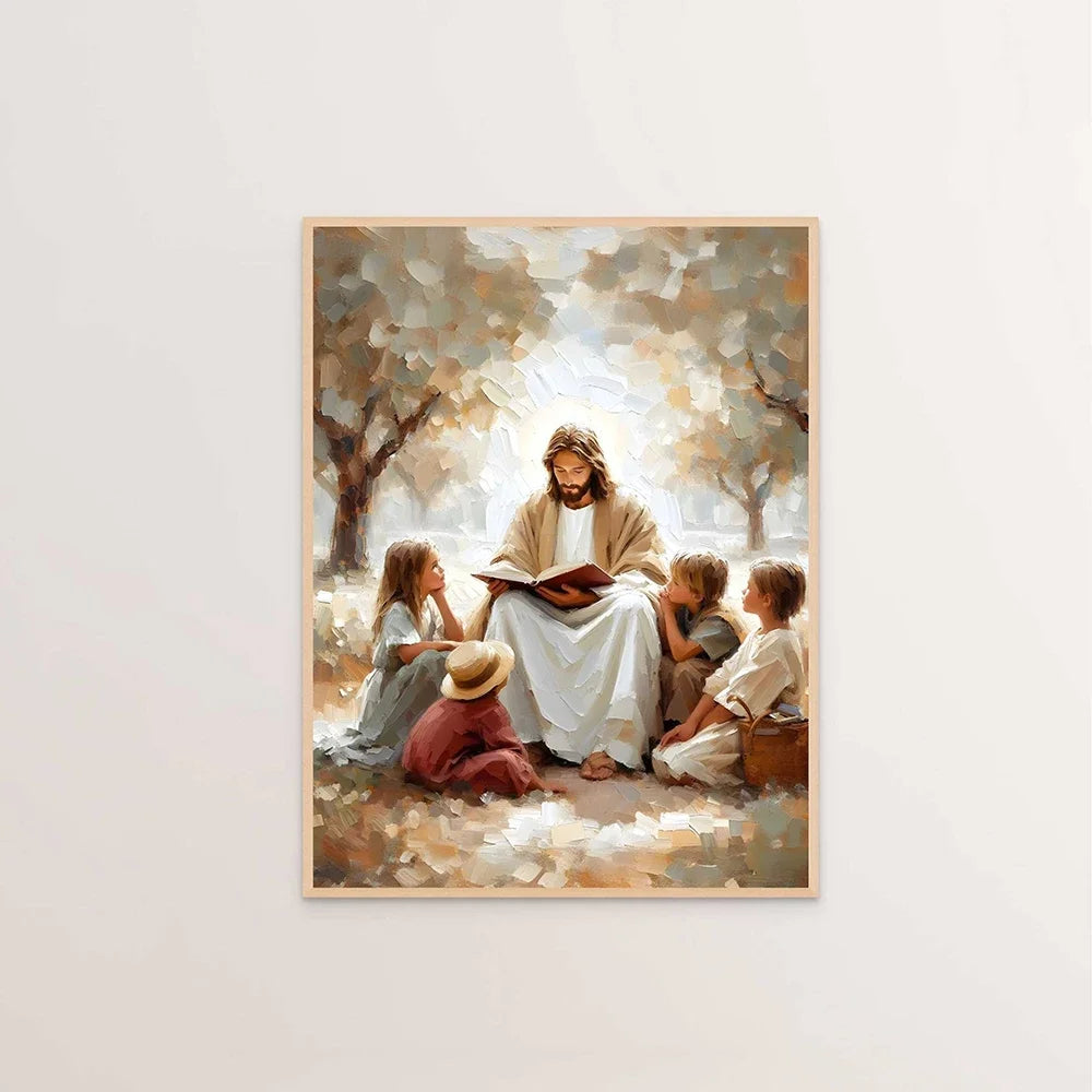 Jesus Blessings Wall Art Set – Faith-Inspired Canvas & Posters for Christian Homes