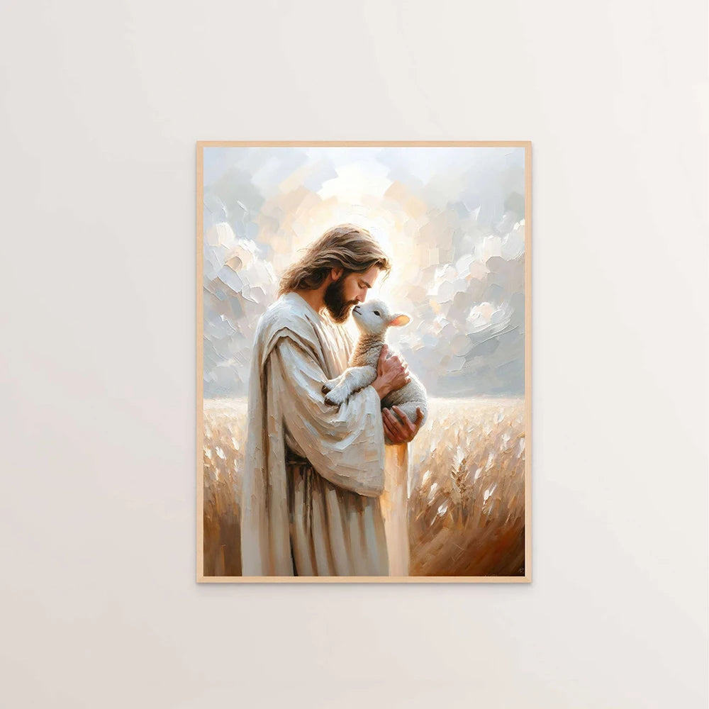 Jesus Blessings Wall Art Set – Faith-Inspired Canvas & Posters for Christian Homes