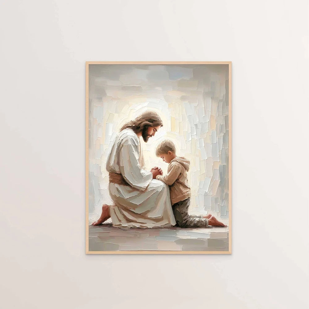 Jesus Blessings Wall Art Set – Faith-Inspired Canvas & Posters for Christian Homes