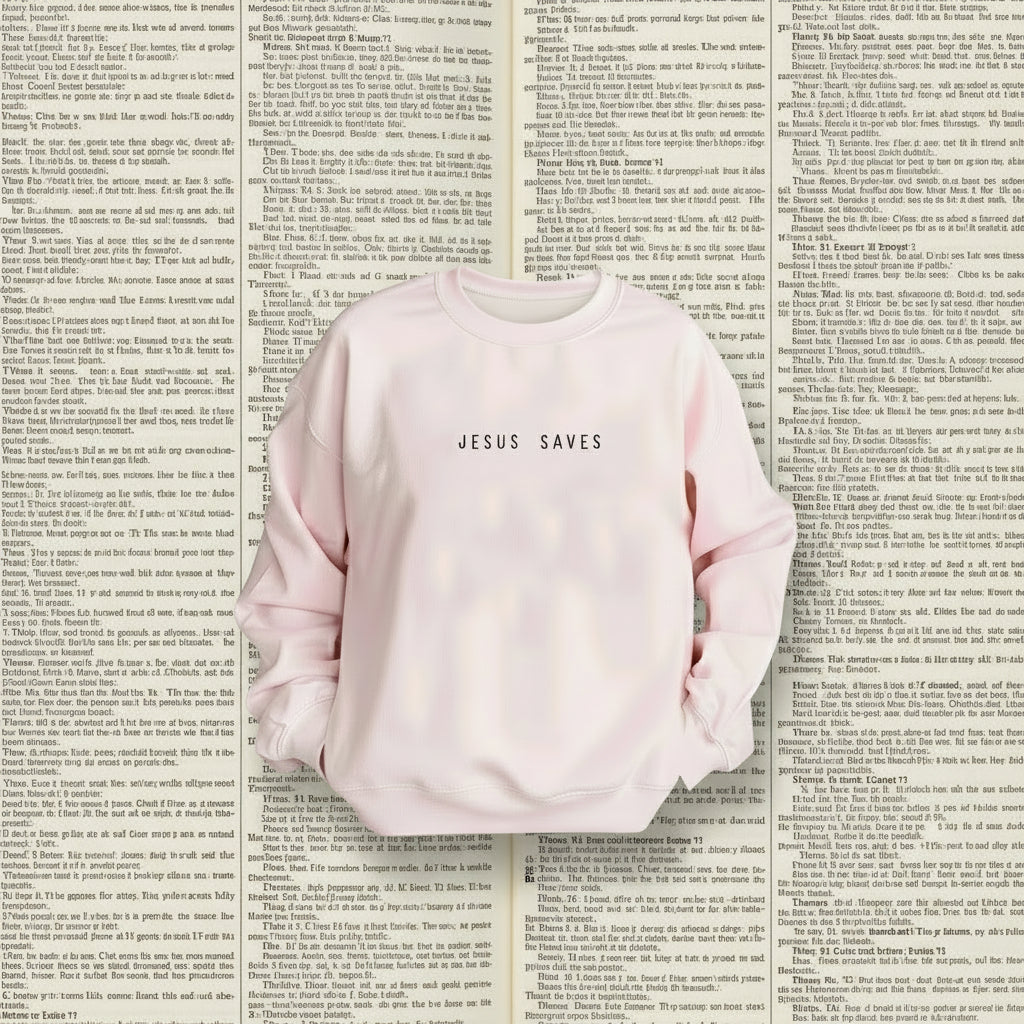 Jesus Saves Cozy Faith Sweatshirt for Women – Comfort Meets Scripture