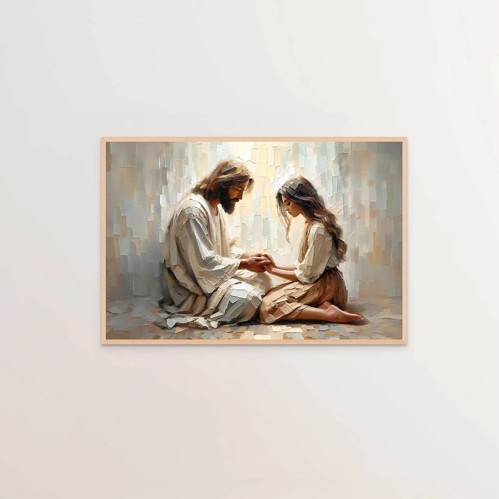Jesus Blessings Wall Art Set – Faith-Inspired Canvas & Posters for Christian Homes