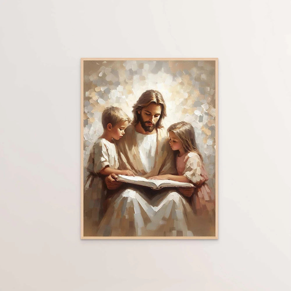 Jesus Blessings Wall Art Set – Faith-Inspired Canvas & Posters for Christian Homes