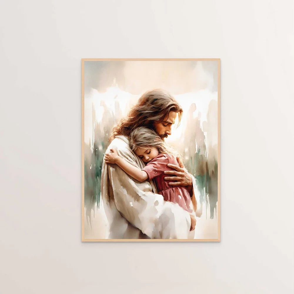 Jesus Blessings Wall Art Set – Faith-Inspired Canvas & Posters for Christian Homes